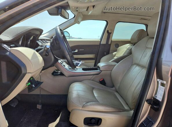 SALVP2RX8JH288763 2018 LAND ROVER RANGE Tan Widok wnętrza z przodu