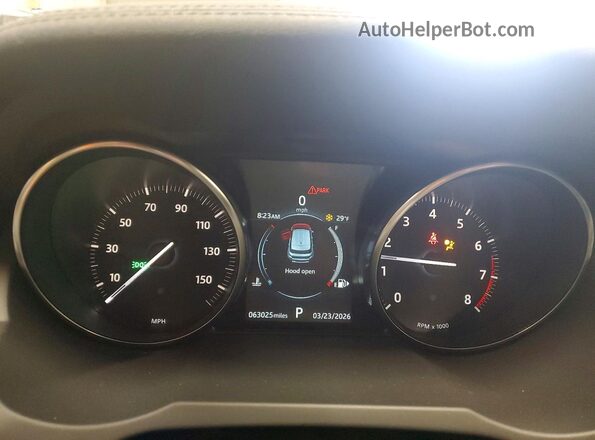 SALVP2RXXKH346437 2019 LAND ROVER RANGE White Вид щитка приладів