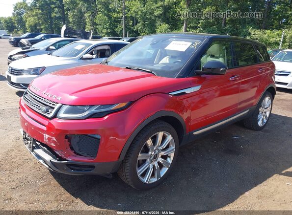 SALVR2BG2GH081198 2016 LAND ROVER RANGE ROVER EVOQUE Red Առջևի ձախ երեք քառորդ տեսարան