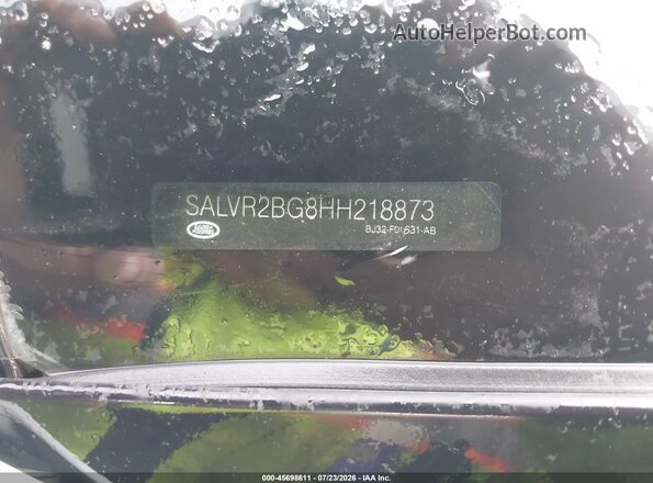 SALVR2BG8HH218873 2017 LAND ROVER RANGE ROVER EVOQUE White Widok komory silnika
