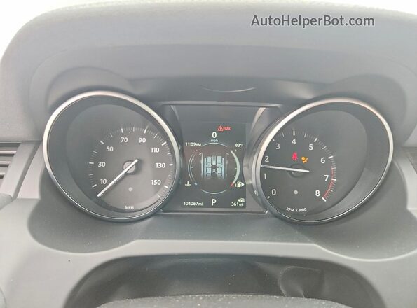 SALVR2BGXGH149182 2016 LAND ROVER RANGE Gray Вид щитка приладів