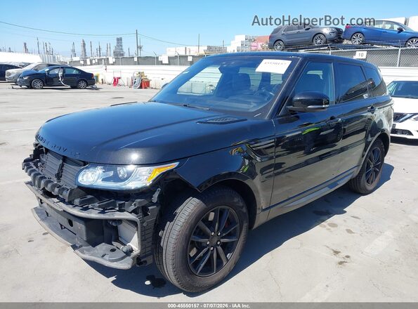SALWG2FKXHA675802 2017 LAND ROVER RANGE ROVER SPORT Black წინა მარცხენა ხედი სამი მეოთხედიდან