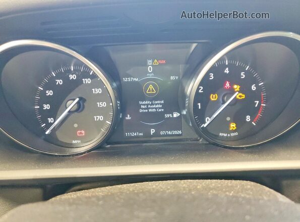 SALWG2FV4HA675854 2017 LAND ROVER RANGE Black Instrument cluster view