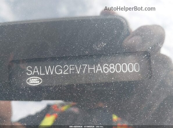 SALWG2FV7HA680000 2017 LAND ROVER RANGE ROVER SPORT Black ძრავის განყოფილების ხედი