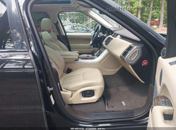 SALWG2PF1GA597541 2016 LAND ROVER RANGE ROVER SPORT Black წინა სალონის ხედი
