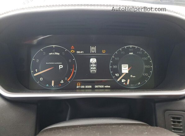 SALWR2EF4GA108417 2016 LAND ROVER RANGE Black ხელსაწყოთა პანელის ხედი