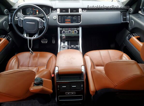 SALWR2EF4GA108417 2016 LAND ROVER RANGE Black წინა პანელის ხედი