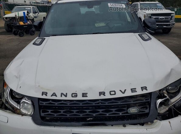SALWR2EF7GA588033 2016 LAND ROVER RANGE White Vista del compartimento del motor