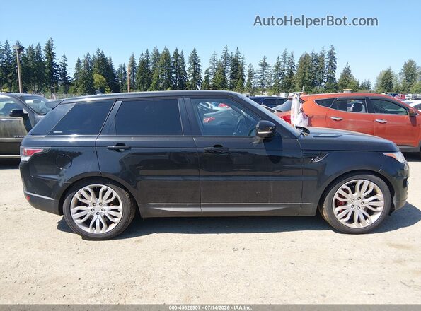 SALWR2EFXGA590620 2016 LAND ROVER RANGE ROVER SPORT Black უკანა სალონის ხედი