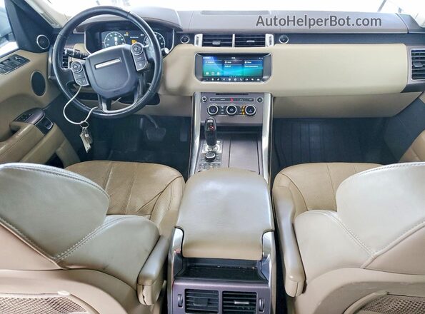 SALWR2FE8HA145896 2017 LAND ROVER RANGE Silver Widok deski rozdzielczej