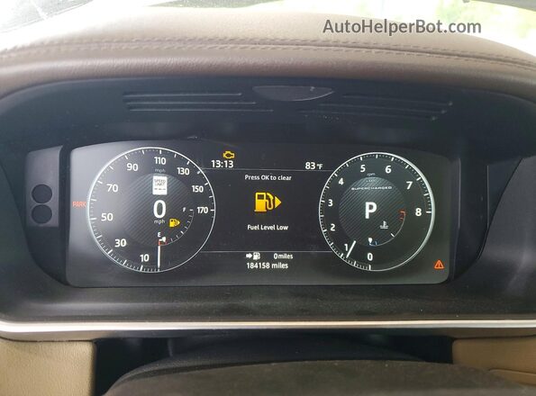 SALWR2FE8HA145896 2017 LAND ROVER RANGE Silver Widok zestawu wskaźników