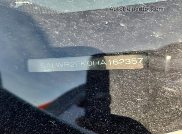 SALWR2FK0HA162357 2017 LAND ROVER RANGE White Вид наклейки з VIN-кодом