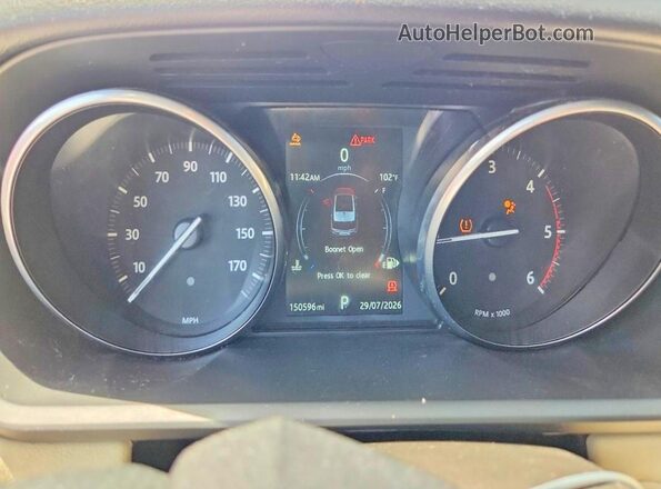 SALWR2FK0HA162357 2017 LAND ROVER RANGE White Вид щитка приладів