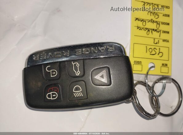 SALWR2FV1HA177220 2017 LAND ROVER RANGE ROVER SPORT Black Vista del salpicadero