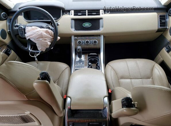 SALWR2FV2HA143397 2017 LAND ROVER RANGE Бежевый Вид панели приборов