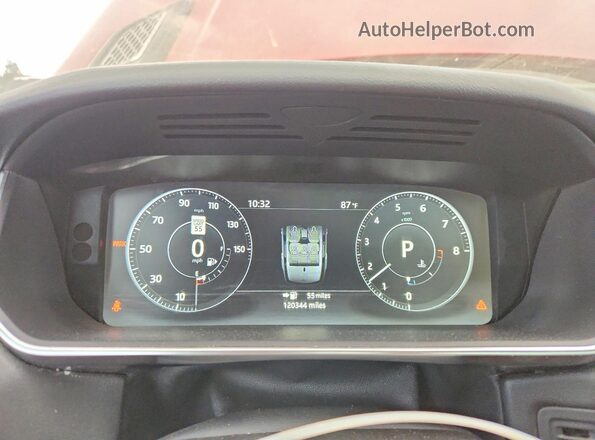 SALWR2FV3HA162461 2017 LAND ROVER RANGE Red Instrument cluster view