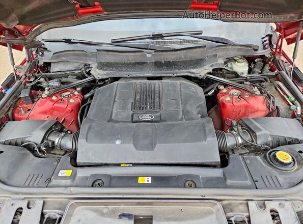 SALWR2FV3HA162461 2017 LAND ROVER RANGE Red Engine compartment view