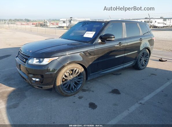 SALWR2FV6HA161031 2017 LAND ROVER RANGE ROVER SPORT Black Առջևի ձախ երեք քառորդ տեսարան