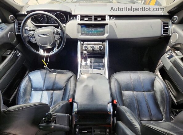 SALWR2FVXHA136701 2017 LAND ROVER RANGE Black Widok deski rozdzielczej