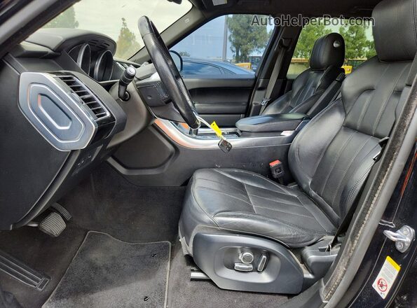 SALWR2FVXHA136701 2017 LAND ROVER RANGE Black Widok wnętrza z przodu
