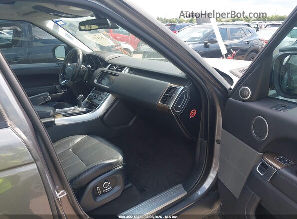 SALWR2KF4GA632820 2016 LAND ROVER RANGE ROVER SPORT Gray Вид салону спереду