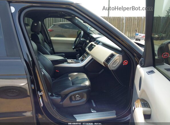 SALWR2PF4GA664126 2016 LAND ROVER RANGE ROVER SPORT Black Widok wnętrza z przodu