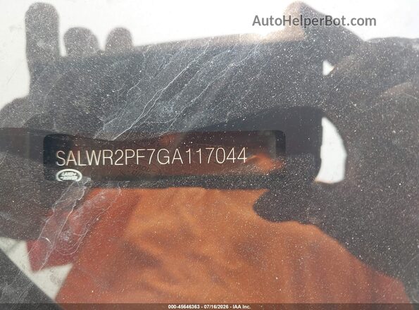 SALWR2PF7GA117044 2016 LAND ROVER RANGE ROVER SPORT Black Widok wnętrza z tyłu