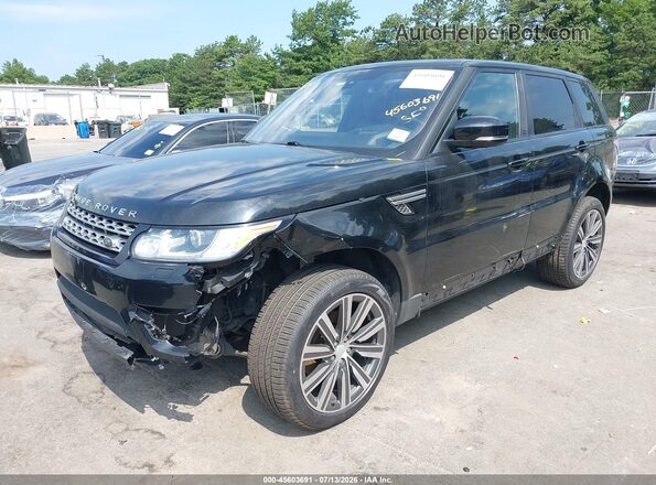 SALWR2PF7GA593505 2016 LAND ROVER RANGE ROVER SPORT Black წინა მარცხენა ხედი სამი მეოთხედიდან