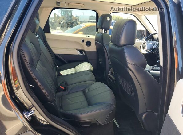 SALWR2PFXGA115174 2016 LAND ROVER RANGE Black Widok tylnych siedzeń