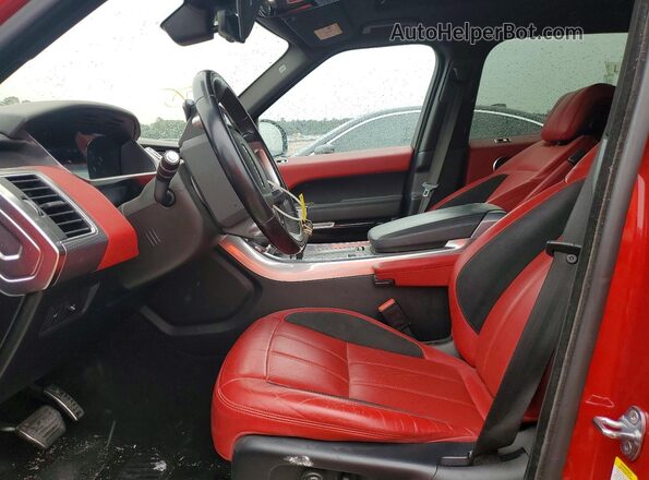 SALWR2RE5JA800565 2018 LAND ROVER RANGE Red Vista interior delantera