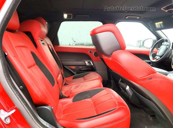SALWR2RE5JA800565 2018 LAND ROVER RANGE Red Vista interior trasera