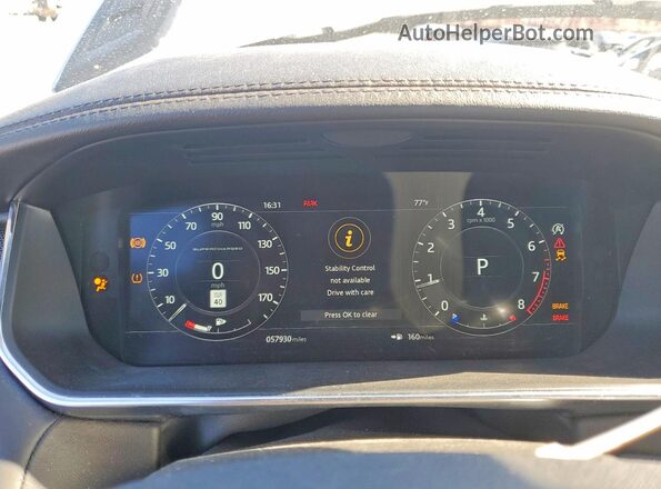 SALWR2RE6JA184519 2018 LAND ROVER RANGE White Instrument cluster view