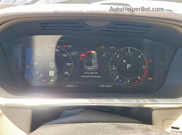 SALWR2RK1JA184837 2018 LAND ROVER RANGE Black Widok zestawu wskaźników