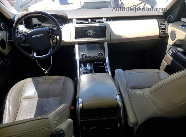 SALWR2RK1JA184837 2018 LAND ROVER RANGE Black Widok deski rozdzielczej
