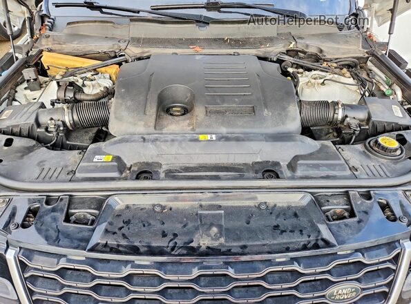 SALWR2RU3KA875435 2019 LAND ROVER RANGE White ძრავის განყოფილების ხედი