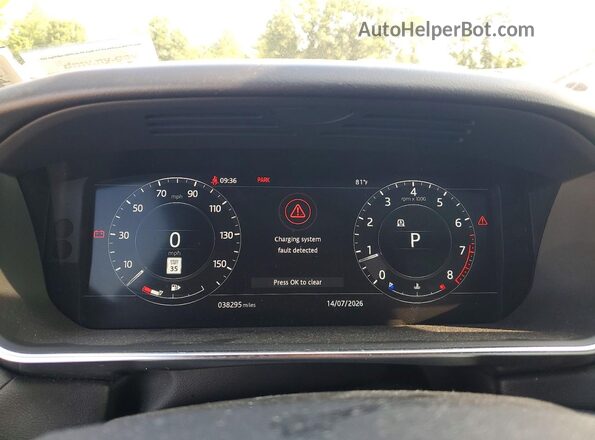SALWR2RU3KA875435 2019 LAND ROVER RANGE White ხელსაწყოთა პანელის ხედი