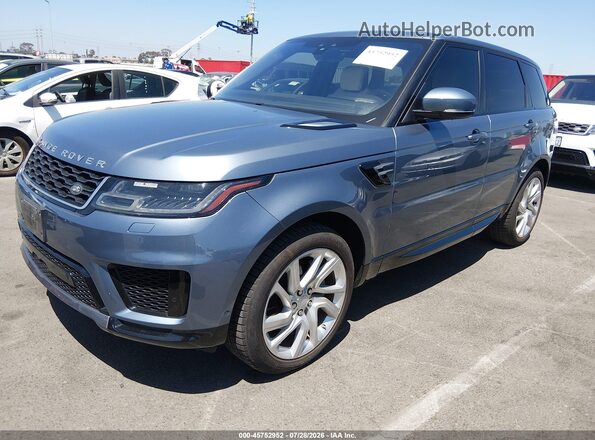 SALWR2RU4KA868476 2019 LAND ROVER RANGE ROVER SPORT Синий Передняя левая четверть