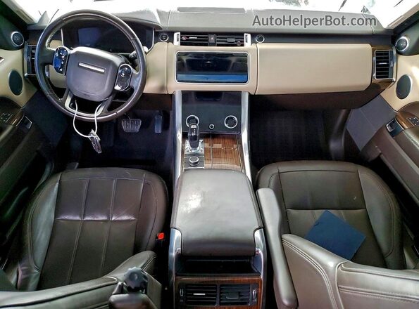 SALWR2RU7KA861540 2019 LAND ROVER RANGE Серебряный Вид панели приборов