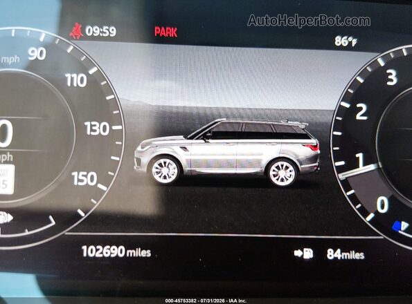 SALWR2RU8KA863040 2019 LAND ROVER RANGE ROVER SPORT White Widok tylnych siedzeń