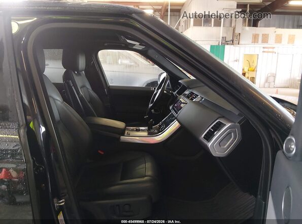 SALWR2RU9KA869607 2019 LAND ROVER RANGE ROVER SPORT Black წინა სალონის ხედი