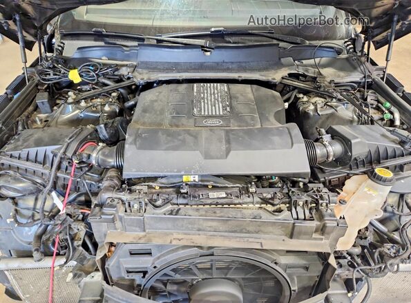 SALWR2RV1JA185481 2018 LAND ROVER RANGE Black ძრავის განყოფილების ხედი