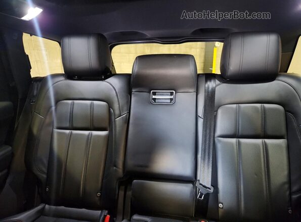 SALWR2RV1JA185481 2018 LAND ROVER RANGE Black უკანა სავარძლების ხედი