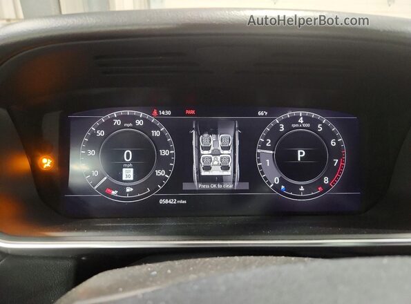 SALWR2RV3JA809636 2018 LAND ROVER RANGE White Սարքավորումների վահանակի տեսք