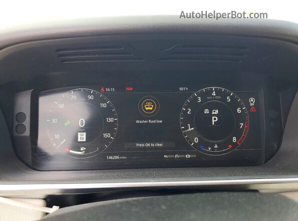 SALWR2RV4JA406538 2018 LAND ROVER RANGE White Սարքավորումների վահանակի տեսք