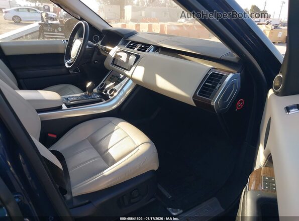 SALWR2RV7JA196517 2018 LAND ROVER RANGE ROVER SPORT Dark Blue Вид салона спереди