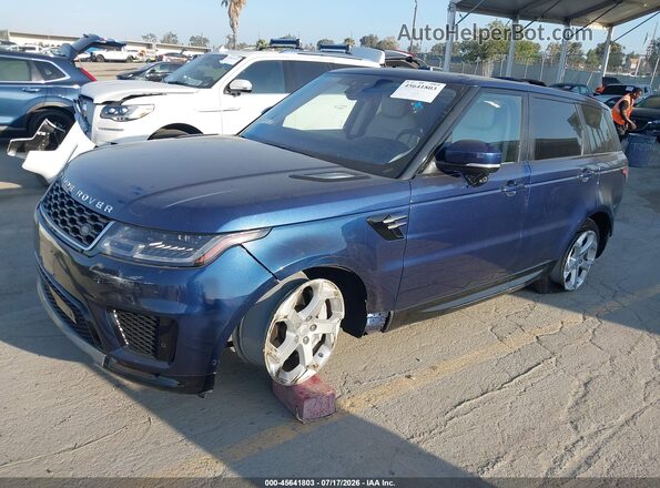 SALWR2RV7JA196517 2018 LAND ROVER RANGE ROVER SPORT Dark Blue Передняя левая четверть