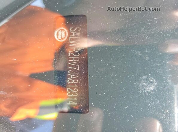 SALWR2RV7JA812314 2018 LAND ROVER RANGE Black VIN կոդի պիտակի տեսք