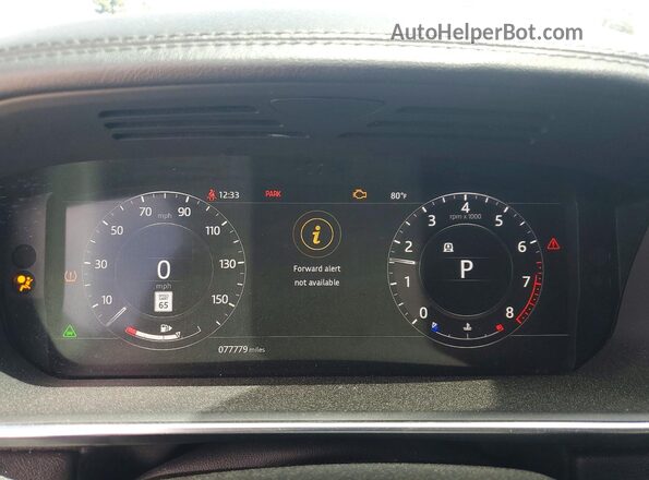 SALWR2RV7JA812314 2018 LAND ROVER RANGE Black Սարքավորումների վահանակի տեսք