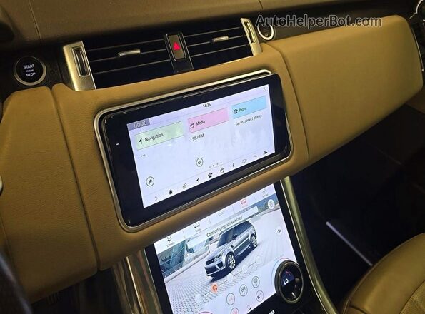 SALWR2RV8JA190001 2018 LAND ROVER RANGE White Սարքավորումների վահանակի տեսք