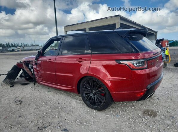 SALWR2SE4MA768237 2021 LAND ROVER RANGE Red Trasero izquierdo